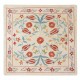 100% Silk Cushion Cover. Embroidered Pillowcase. Uzbek Throw Pillow. Modern Lace Pillow