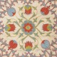 100% Silk Embroidered Throw Pillow. Handmade Cushion Cover. Modern Lace Pillow