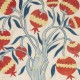 100% Silk Embroidered Cushion Cover. Pomegranate Tree Design Lace Pillow. Handmade Pillowcase