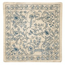 Embroidered Pillow Cover. Boho & Chic Home Decor. 100% Silk Cushion Cover