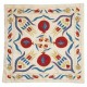 100% Silk Cushion Cover. Embroidered Pillowcase. Uzbek Throw Pillow. Modern Lace Pillow