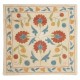 Modern Cushion Cover. 100% Silk Lace Pillow. Hand Embroidered Pillowcase. Made in Uzbekistan