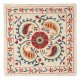100% Silk Cushion Cover. Hand-Embroidered Pillowcase. Luxury Lace Pillow
