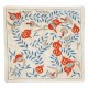 Modern Cushion Cover. 100% Silk Lace Pillow. Hand Embroidered Pillowcase. Made in Uzbekistan