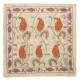 100% Silk Cushion Cover. Contemporary Lace Pillow. Embroidery Toss Pillow