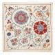 Modern Cushion Cover Made of Silk. Embroidered Pillow. Uzbek Throw Pillow