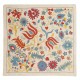 Modern Cushion Cover Made of Silk. Embroidered Pillow. New Throw Pillow