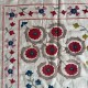 Embroidered Wall Hanging. Cotton Tablecloth. Handmade Sofa Spread. Modern Throw