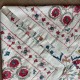 Embroidered Wall Hanging. Cotton Tablecloth. Handmade Sofa Spread. Modern Throw