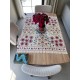 Embroidered Wall Hanging. Cotton Tablecloth. Handmade Sofa Spread. Modern Throw
