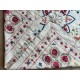 Embroidered Wall Hanging. Cotton Tablecloth. Handmade Sofa Spread. Modern Throw