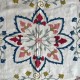 Embroidered Wall Hanging. Cotton Tablecloth. Handmade Sofa Spread. Modern Throw