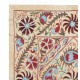 Embroidered Silk Wall Hanging. Modern Table Cover. New Bedspread. Authentic Sofa Throw