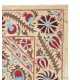 Embroidered Silk Wall Hanging. Modern Table Cover. New Bedspread. Authentic Sofa Throw