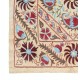 Embroidered Silk Wall Hanging. Modern Table Cover. New Bedspread. Authentic Sofa Throw