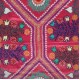 Embroidered Silk & Cotton Wall Hanging. Red Bed Cover. Modern Tablecloth. Colorful Sofa Throw