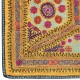 Embroidered Silk & Cotton Wall Hanging. Yellow Bed Cover. Modern Tablecloth. New Sofa Spread. Colorful Throw