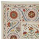 Embroidered Silk Wall Hanging. Modern Table Cover. New Bedspread. Authentic Sofa Throw