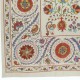 Embroidered Silk Wall Hanging. Modern Table Cover. New Bedspread. Authentic Sofa Throw