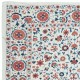 Embroidered Silk Wall Hanging. Modern Table Cover. New Bedspread. Authentic Sofa Throw