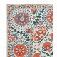 Hand Embroidered Silk Wall Hanging. Modern Tablecloth. Decorative Bed Cover. New Sofa Throw