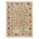 100% Silk Wall Hanging. Embroidered Table Cover. Pomegranate Tree Design Bedspread. Modern Throw