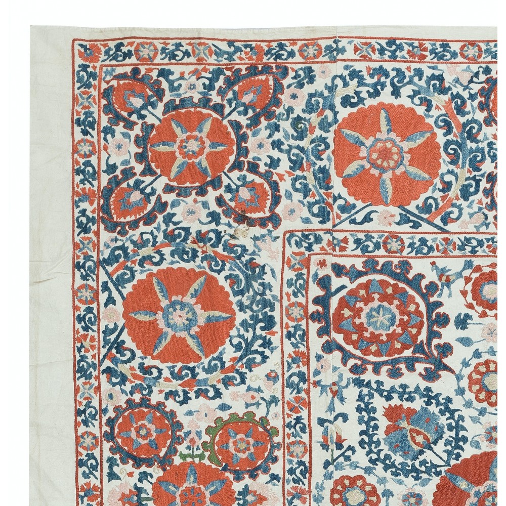 Embroidered Silk Wall Hanging. Modern Tablecloth. Decorative Bed Cover. New Sofa Throw