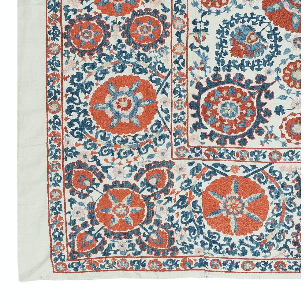 Embroidered Silk Wall Hanging. Modern Tablecloth. Decorative Bed Cover. New Sofa Throw