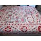 Embroidered Silk Bed Cover. Uzbek Table Cover. Vintage Bedspread