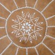 Brown Round Geniune Leather Pouf Cover. UNSTUFFED. Hand-Tooled Footstool. Custom Option Available