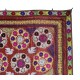 Magnificent Silk Embroidery Wall Hanging. Modern Dark Red Bed Cover. Large Tablecloth