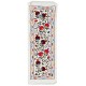 Embroidered Cotton Wall Hanging. Pomegranate Tree Design Table Runner. Modern Wall Art