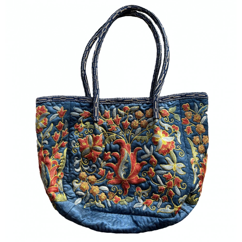 Hand Embroidered 100% Silk Handbag. Luxury Timeless Work of Art. Custom Options Available