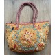 100% Silk Hand Embroidered Bag. Brand New Modern Handbag. Handmade Purse