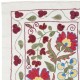 Contemporary Embroidered Wall Hanging. Cotton Tablecloth. Handmade Sofa Spread. New Throw
