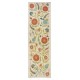 Embroidered 100% Silk Wall Hanging. Modern Table Runner. Boho Wall Decor. Decorative Tablecloth