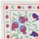 Embroidered Wall Hanging. Cotton Tablecloth. Handmade Sofa Spread. Modern Throw