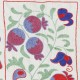 Embroidered Wall Hanging. Cotton Tablecloth. Handmade Sofa Spread. Modern Throw