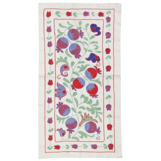Embroidered Wall Hanging. Cotton Tablecloth. Handmade Sofa Spread. Modern Throw
