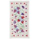 Embroidered Wall Hanging. Cotton Tablecloth. Handmade Sofa Spread. Modern Throw