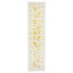 Embroidered Table Runner. Cotton Wall Hanging. Yellow Tablecloth. Modern Wall Decor