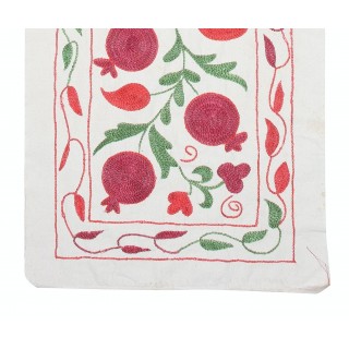 Embroidered Cotton Wall Hanging. Pomegranate Tree Design Table Runner. Modern Wall Decor Embroidered Cotton Wall Hanging. Pomegranate Tree Design Table Runner. Modern Wall Decor