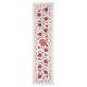 Embroidered Cotton Wall Hanging. Pomegranate Tree Design Table Runner. Modern Wall Decor