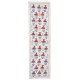 Pomegranate Pattern Embroidered Wall Hanging. Cotton Table Runner. Modern Wall Art