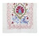 Embroidered Cotton Wall Hanging. Colorful Table Runner. Boho Wall Decor