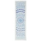 Embroidered Table Runner. Cotton Wall Hanging in Light Blue. Modern Wall Decor