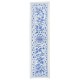 Light Blue Embroidered Table Runner. Cotton Wall Hanging. Modern Wall Decor