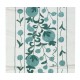 Embroidered Cotton Wall Hanging. Green Table Runner. Modern Wall Decor