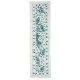 Embroidered Cotton Wall Hanging. Green Table Runner. Modern Wall Decor