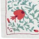 Embroidered Wall Hanging. Cotton Tablecloth. Handmade Sofa Spread. Modern Throw